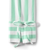 image:imageLands End Womens Poplin Tie Sleeve ShirtWintergreenWhite Stripe