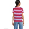 image:imageLands End Womens Supima Crew Neck TShirt  AmericanGrown Supima Cotton Relaxed Fit Tagless MidHip Length Layering Petite and Plus SizesCompass RedBlue Bold Stripe