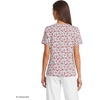 image:imageLands End Womens Supima Crew Neck TShirt  AmericanGrown Supima Cotton Relaxed Fit Tagless MidHip Length Layering Petite and Plus SizesIvory Small Poppy Floral