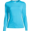 image:imageLands End Womens UPF 50 Rash Guard  Long Sleeve Chlorine Resistant Crew Neck MoistureWicking Beach Paddleboarding Petite and Plus Sizes2x Plus