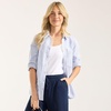 image:imageWomens Oxford ShirtSapphire Gem Pinstripe