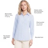 image:imageWomens Oxford ShirtWhiteChicory Blue Stripe