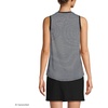 image:imageWomens Sleeveless Power Performance Scoop Neck Curved Hem Tunic TankBlack Pinstripe