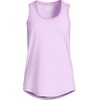 image:imageWomens Sleeveless Power Performance Scoop Neck Curved Hem Tunic TankWild Lilac Pinstripe