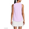 image:imageWomens Sleeveless Power Performance Scoop Neck Curved Hem Tunic TankWild Lilac Pinstripe