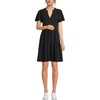 image:imageLands End Womens Cotton Jersey Tiered Mini DressBlack