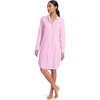image:imageLands End Womens Cotton Poplin Long Sleeve Sleepshirt NightgownAster PinkWinter Pear Stripe
