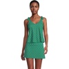 image:imageLands End Womens Flutter Tie Tankini TopGreenNavy Geo Floral