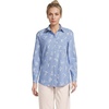 Ivory Floral/Cobalt Stripe