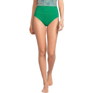 image:imageLands End Womens Chlorine Resistant Pinchless High Waisted Bikini BottomsVibrant Clover