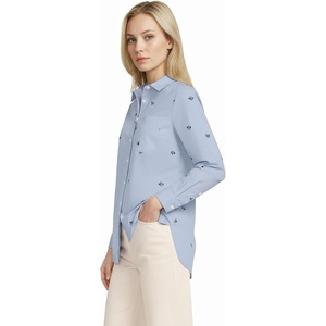 image:imageWomens Oxford ShirtSoft SkyDeep Sea Floral