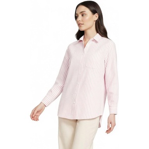image:imageWomens Oxford ShirtWhiteCompass Red Stripe