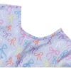 image:imageLands End Girls Long Sleeve Gathered Waist Jersey DressColorful BowsPurple