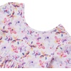 image:imageLands End Girls Long Sleeve Gathered Waist Jersey DressFloral MultiPink Mist