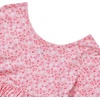 image:imageLands End Girls Long Sleeve Gathered Waist Jersey DressFloralOrchid Pink