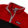 image:imageLands End Kids Heritage Fleece Quarter Zip Pullover TopBlackBright Red