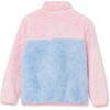 image:imageLands End Kids Heritage Fleece Quarter Zip Pullover TopSky BluePink Tulle