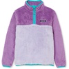 image:imageLands End Kids Heritage Fleece Quarter Zip Pullover TopPurple HeatherLavender