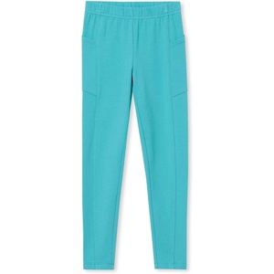 image:imageLands End Girls Tough Cotton Ankle Legging with PocketsBaltic Teal