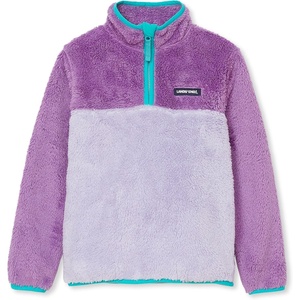 image:imageLands End Kids Heritage Fleece Quarter Zip Pullover TopPurple HeatherLavender