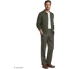 image:imageLands End Mens Comfort Waist Relaxed Fit Pleated Knockabout Chino PantsForest Moss