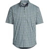 image:imageMens Traditional Fit Short Sleeve Travel Kit ShirtEucalyptusWhite Plaid