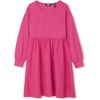 image:imageLands End Girls Long Sleeve Ribbed DressRose Violet
