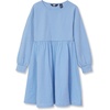 image:imageLands End Girls Long Sleeve Ribbed DressVista Blue