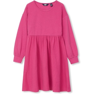 image:imageLands End Girls Long Sleeve Ribbed DressRose Violet