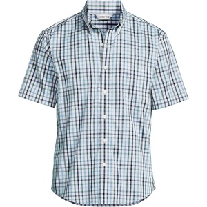 image:imageMens Traditional Fit Short Sleeve Travel Kit ShirtTourmaline Tattersall