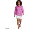 image:imageLands End Womens Pinwale Cord Long Sleeve ShirtBright Pink Stripe
