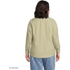 image:imageLands End Womens Pinwale Cord Long Sleeve ShirtChartreuse Thin Stripe