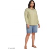 image:imageLands End Womens Pinwale Cord Long Sleeve ShirtChartreuse Thin Stripe