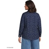 image:imageLands End Womens Pinwale Cord Long Sleeve ShirtDeep Sea Multi Floral Vine