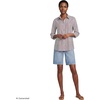 image:imageLands End Womens Pinwale Cord Long Sleeve ShirtWhiteRich Ginger Brown Stripe
