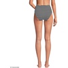 image:imageLands End Womens Ribbed Smoothing High Waisted Bikini BottomsBlackWhite
