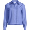 image:imageWomens No Iron Boxy Cropped ShirtPale French Blue
