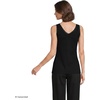 image:imageWomens Variegated Micro Rib Lace Trim CamiBlack