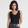 image:imageWomens Variegated Micro Rib Lace Trim CamiBlack