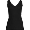 image:imageWomens Variegated Micro Rib Lace Trim CamiBlack