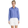 image:imageWomens No Iron Boxy Cropped ShirtPale French Blue