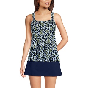 image:imageLands End Womens Flutter Tankini TopNavy Mini Bloom Floral