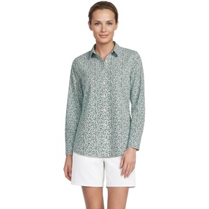 image:imageLands End Womens Pinwale Cord Long Sleeve ShirtFresh Clover Pressed Flower