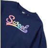 image:imageLands End Girls Crew Neck Embroidered SweatshirtPuffSweetNavy