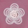 image:imageLands End Girls Crew Neck Embroidered SweatshirtSequinsFloralRed Violet