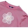 image:imageLands End Girls Crew Neck Embroidered SweatshirtSequinsFloralRed Violet