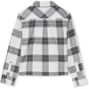 image:imageLands End Girls Flannel ShirtBlackIvory Plaid