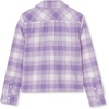 image:imageLands End Girls Flannel ShirtDahlia Purple Plaid