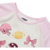 image:imageLands End Girls Graphic Tee ShirtFoilFootball BowsPink