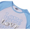 image:imageLands End Girls Graphic Tee ShirtSequins LovePurple Heather
